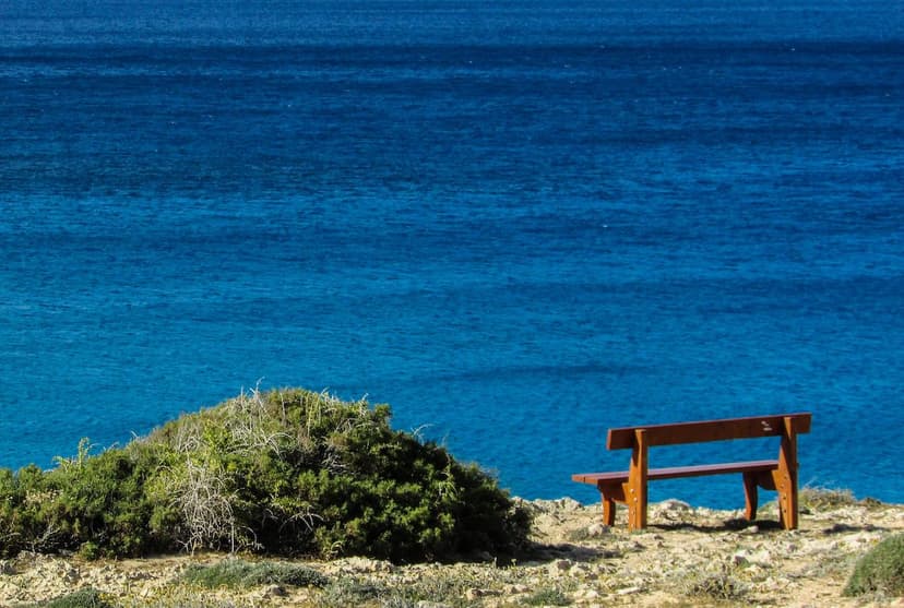 cape greco sea coast spring